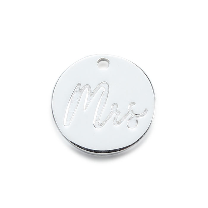 925 Sterling Silver Blank Coin Charms For Diy