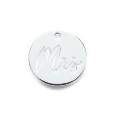 925 Sterling Silver Blank Coin Charms For Diy