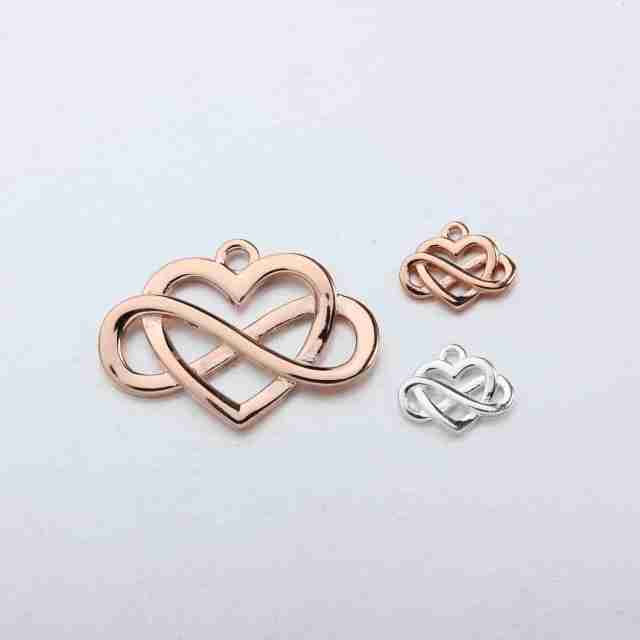 925 Sterling Silver Heart Charm -Bigger