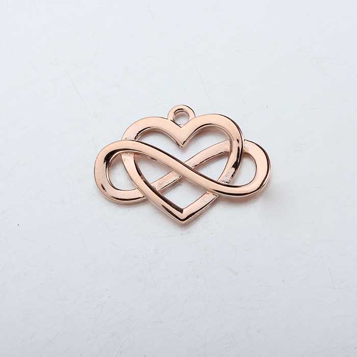 925 Sterling Silver Heart Charm -Bigger