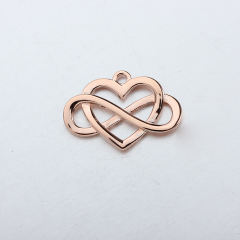 925 Sterling Silver Heart Charm -Bigger