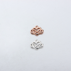 925 Sterling Silver Heart Charm -Smaller