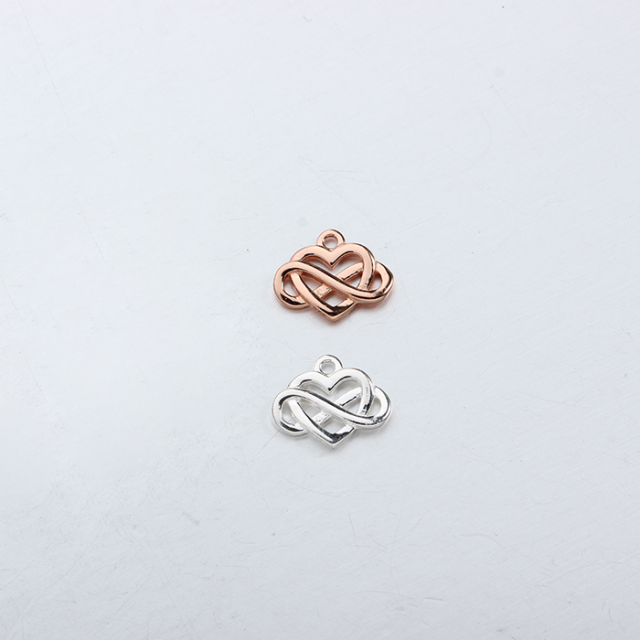 925 Sterling Silver Heart Charm -Smaller