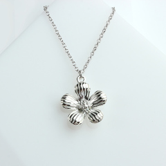 925 Sterling Silver Flower Charm -10Mm