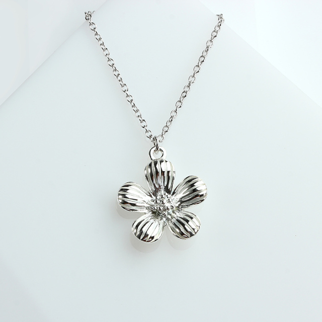925 Sterling Silver Flower Charm -10Mm