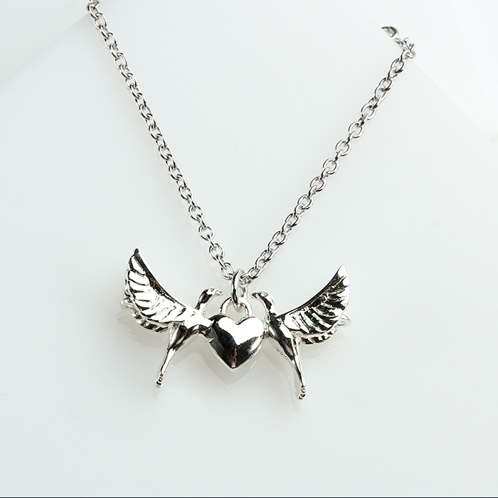 925 Sterling Silver Bird Heart Peace Diy Jewelry Charm
