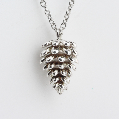 Solid 925 Sterling Silver Pine Cone Charms
