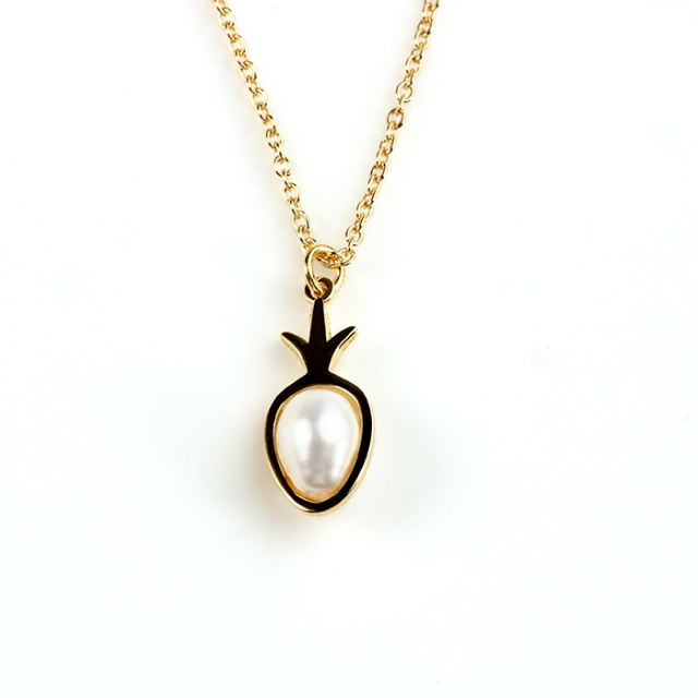 925 Sterling Silver Pearl Pineapple Charm
