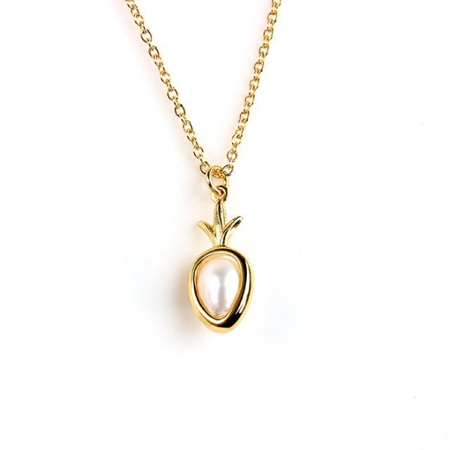 925 Sterling Silver Pearl Pineapple Charm