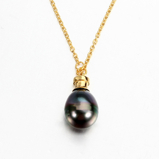 925 Sterling Silver Tahiti Pearl Cap Charm