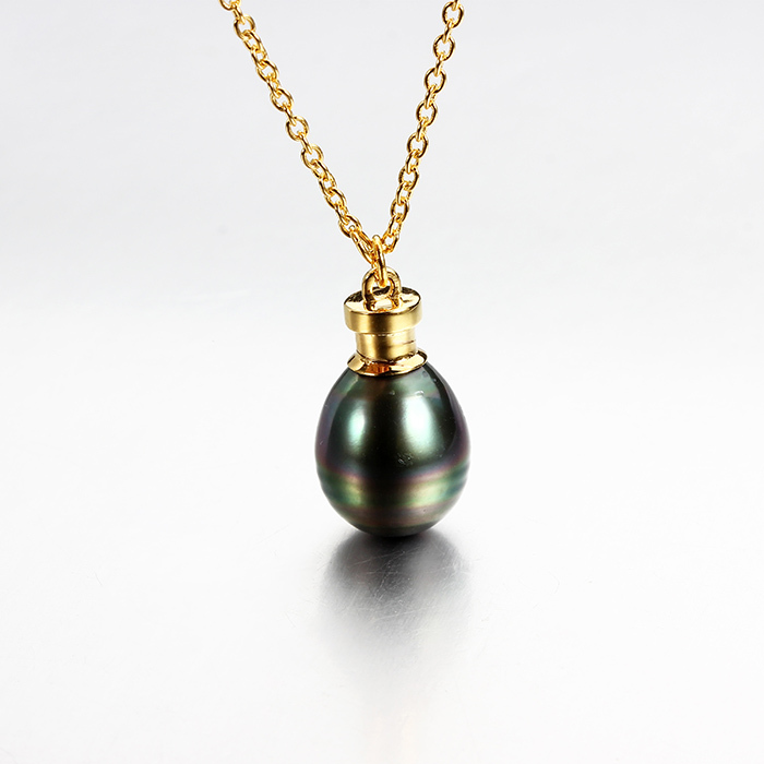 925 Sterling Silver Tahiti Pearl Cap Charm