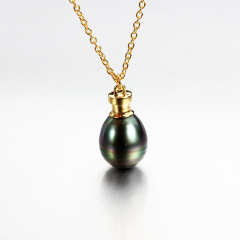 925 Sterling Silver Tahiti Pearl Cap Charm