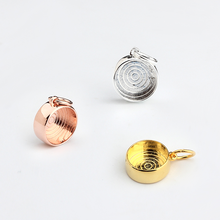 925 Sterling Silver Round Enamel Pendant