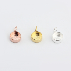 925 Sterling Silver Round Enamel Pendant
