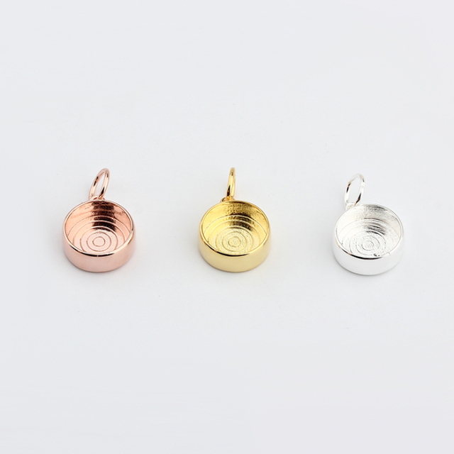 925 Sterling Silver Round Enamel Pendant