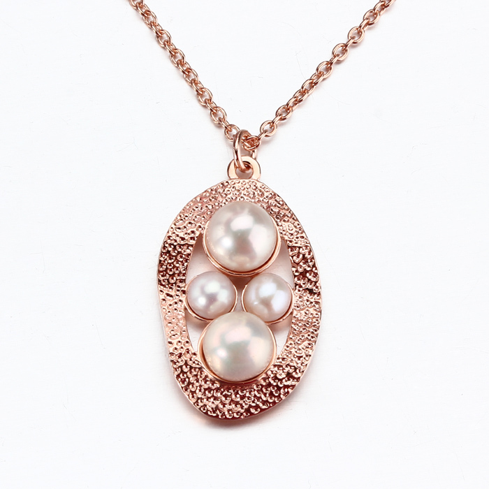 925 Sterling Silver Unique Pearl Charm