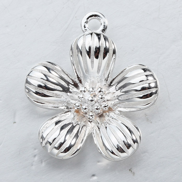 925 Sterling Silver Spring Flower Charms -18Mm