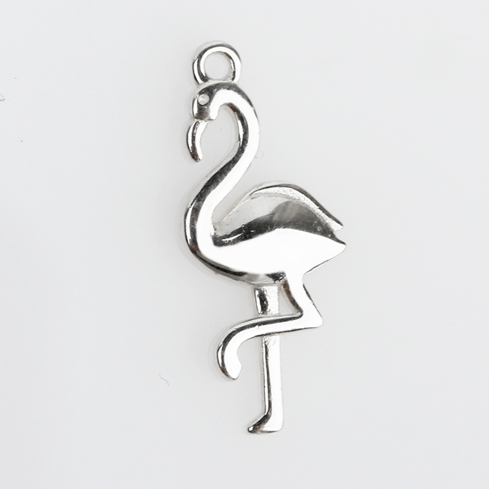 925 Sterling Silver Flamingo Charm