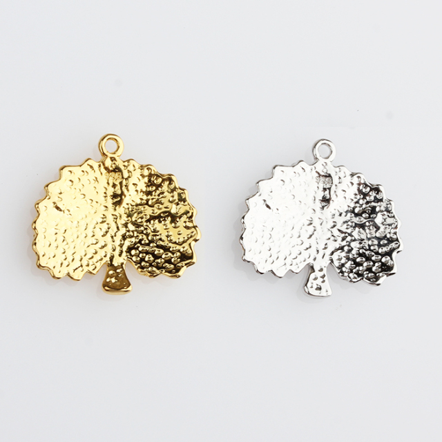925 Sterling Silver Hammered Effect Tree Of Life Charm