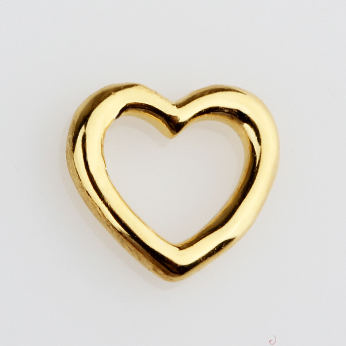 925 Sterling Silver Designer Heart Charms For Diy Bracelet