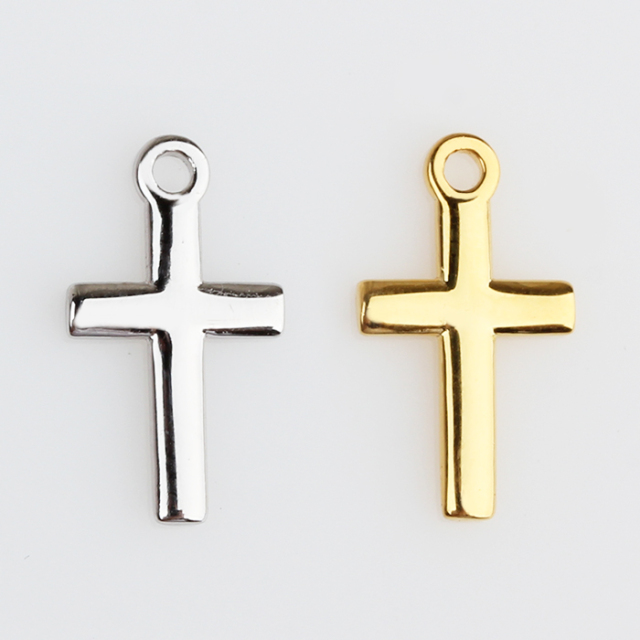 925 Sterling Silver Designer Cross Charms For Diy Bracelet
