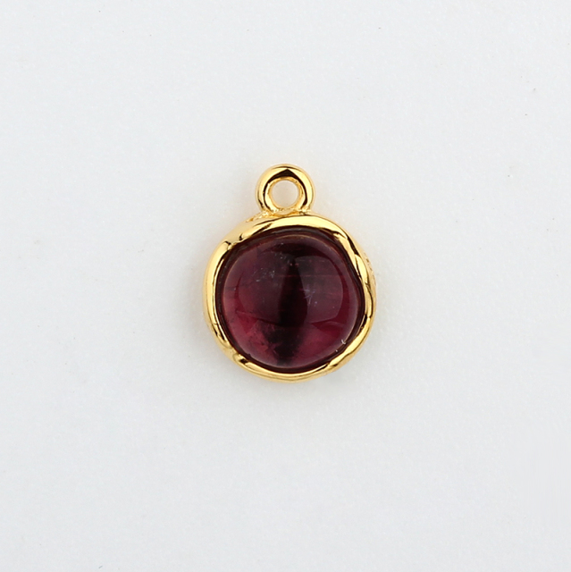925 Sterling Silverround Pendant Mounting For 6.5Mm Gemstone Diy