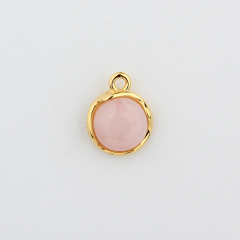 925 Sterling Silverround Pendant Mounting For 6.5Mm Gemstone Diy
