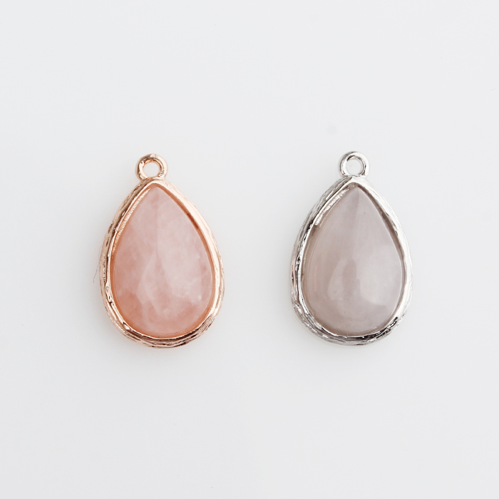 925 Sterling Silverwaterdrop Shape Pendant Mounting For Gemstone Diy