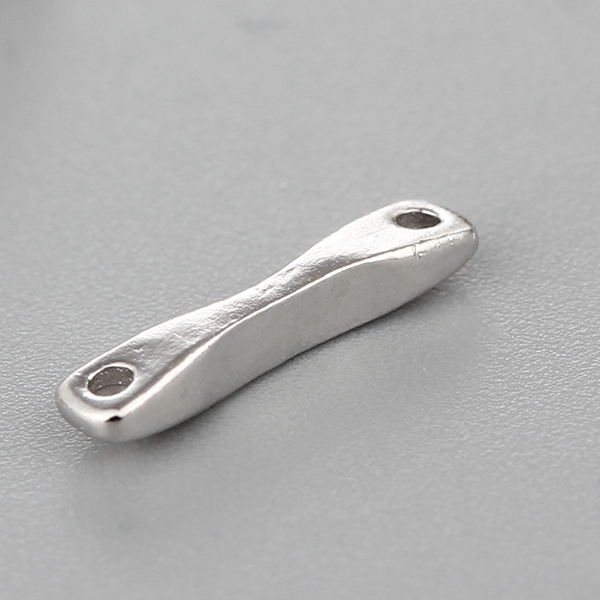 925 Sterling Silver Simple Curved Bar Connector Charms