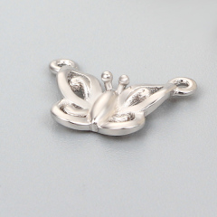 925 Sterling Silver Filigree Butterfly Connector Charm