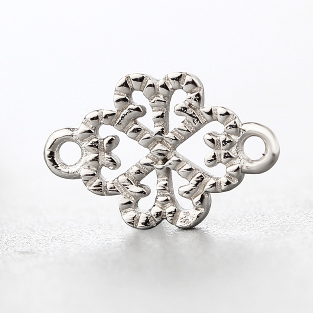 925 Sterling Silver Flower Fancy Unique Charms