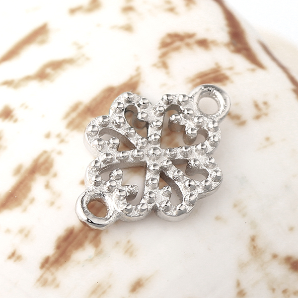 925 Sterling Silver Flower Fancy Unique Charms