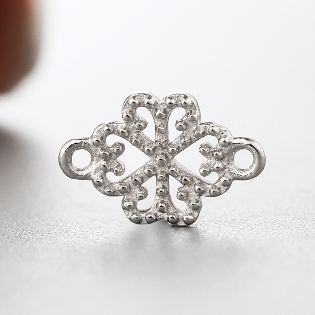 925 Sterling Silver Flower Fancy Unique Charms