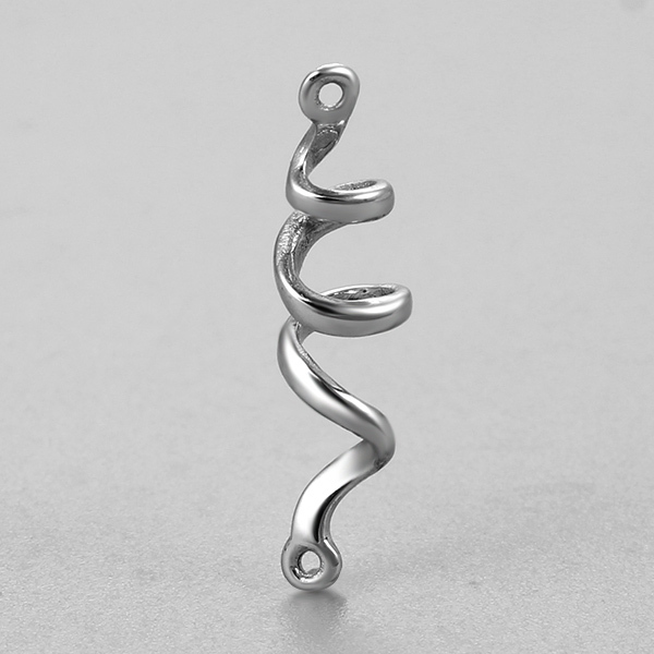 925 Sterling Silver Twisted Charm