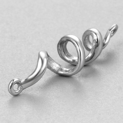 925 Sterling Silver Twisted Charm