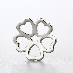 925 Sterling Silver Four Clover Leaf Charms