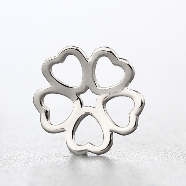 925 Sterling Silver Four Clover Leaf Charms