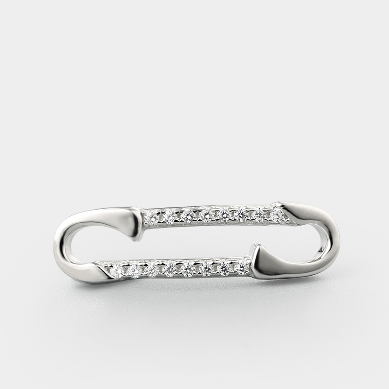 925 Sterling Silver Cubic Zirconia Pin Charms