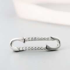 925 Sterling Silver Cubic Zirconia Pin Charms