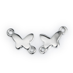 925 Sterling Silver Plain Butterfly Charms