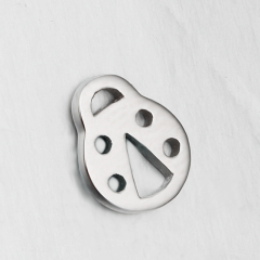 925 Sterling Silver Ladybug Connector Charms