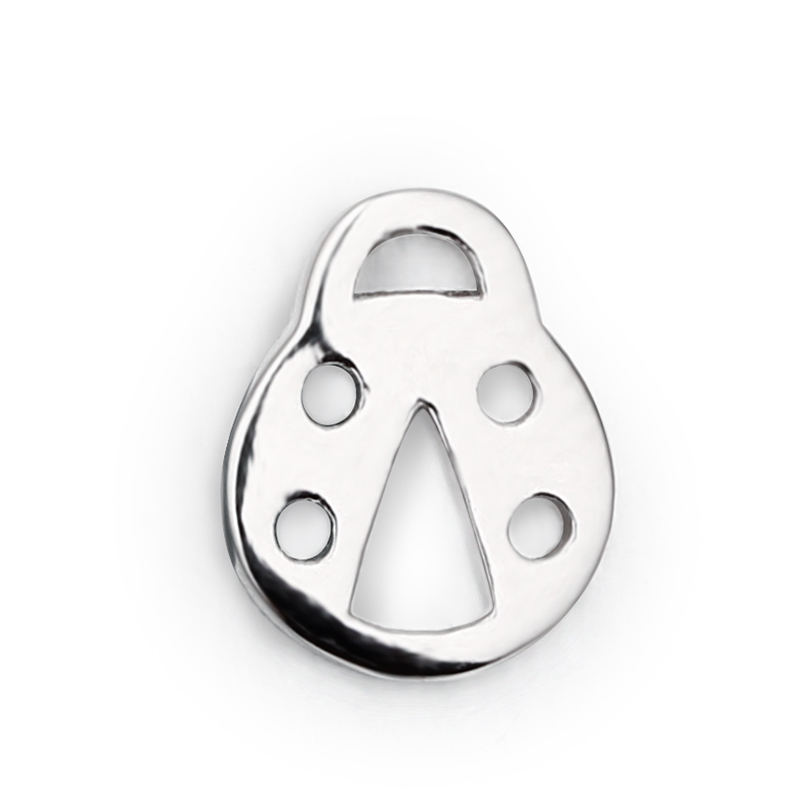 925 Sterling Silver Ladybug Connector Charms