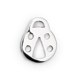925 Sterling Silver Ladybug Connector Charms
