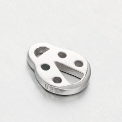 925 Sterling Silver Ladybug Connector Charms