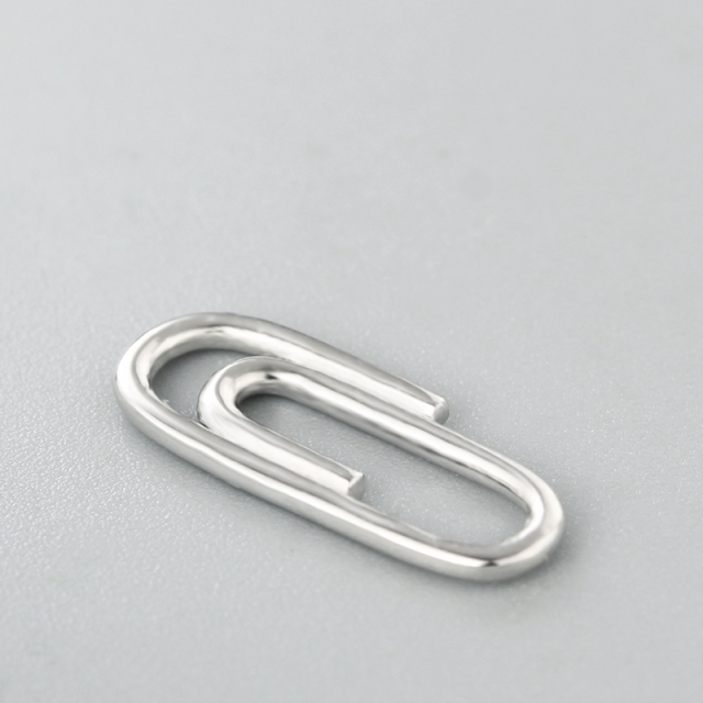 925 Sterling Silver Paper Clip Connector Charms