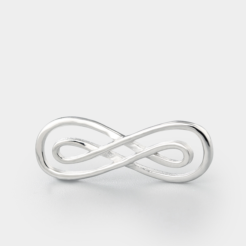925 Sterling Silver Double Infinity Connector Charms