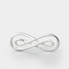 925 Sterling Silver Double Infinity Connector Charms
