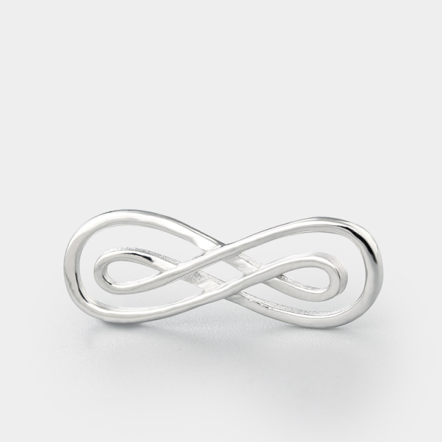 925 Sterling Silver Double Infinity Connector Charms