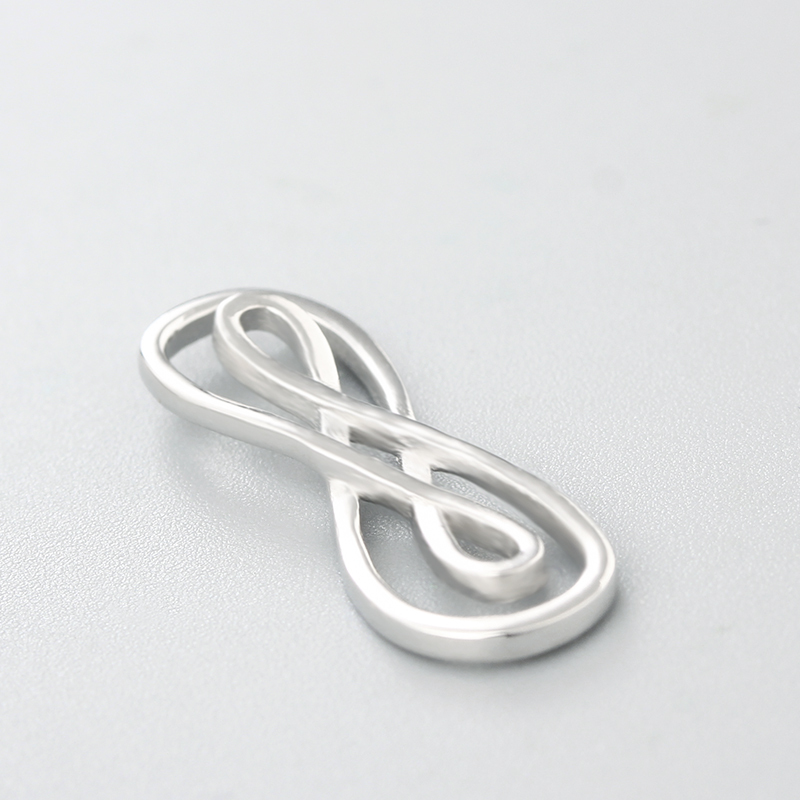 925 Sterling Silver Double Infinity Connector Charms
