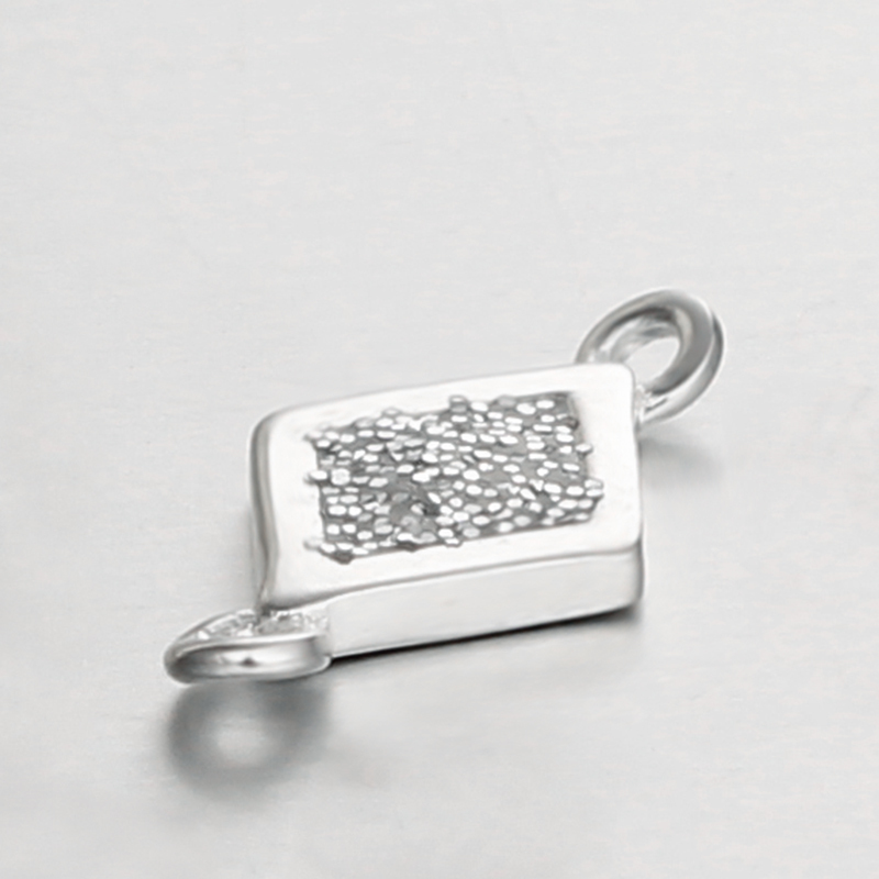 925 Sterling Silver Shining Diamond Connector Charms